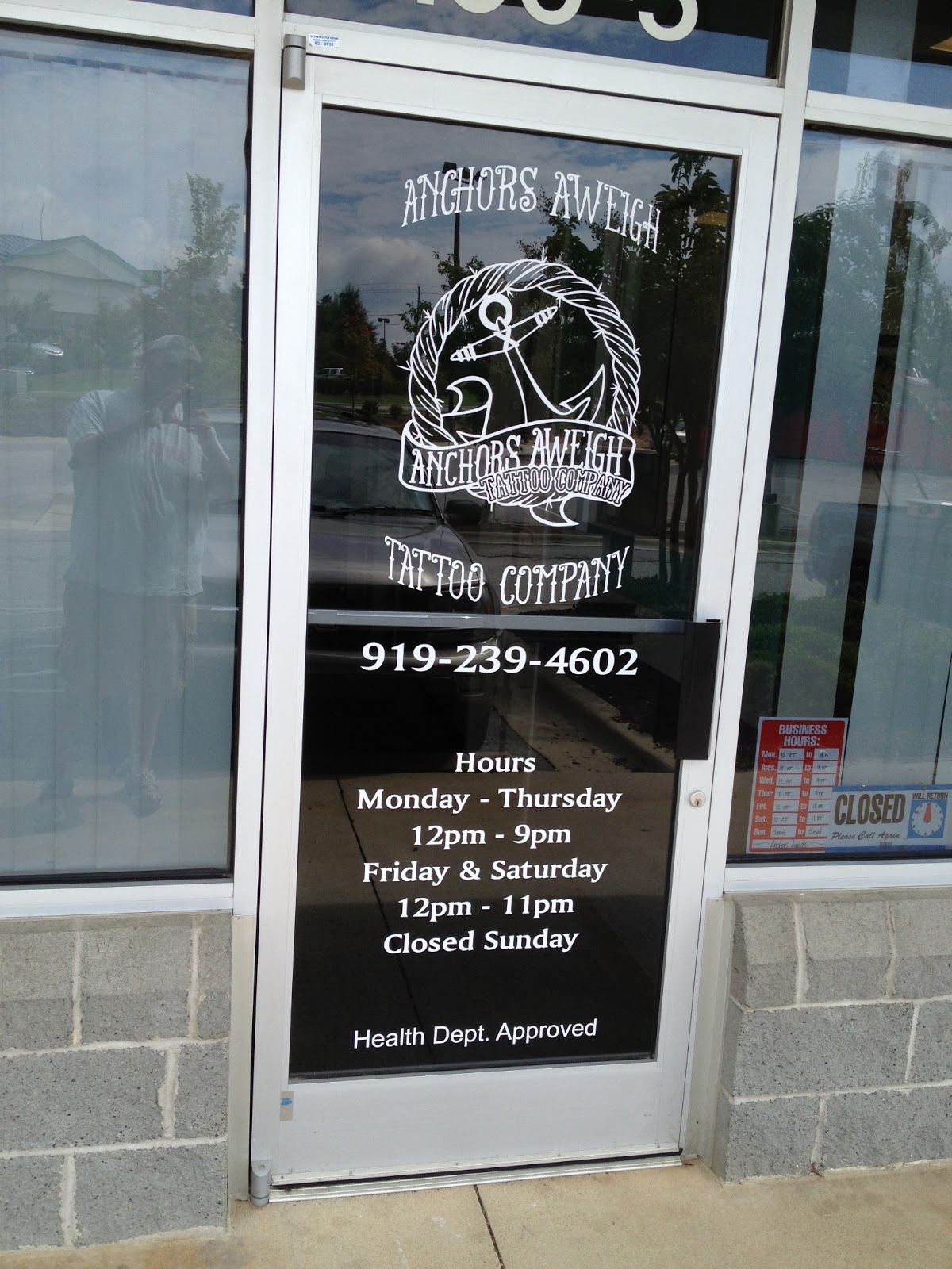 Anchors Aweigh Tattoo Company, 41 Technology Drive, Garner, Reviews and