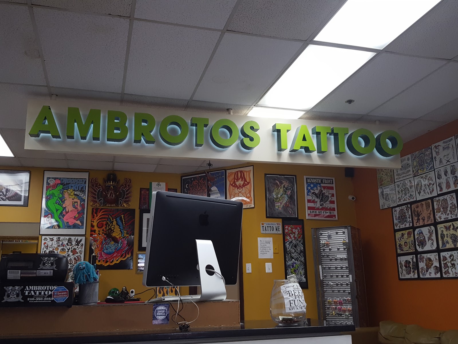 Ambrotos Tattoo, 13533 Clopper Road, Germantown, Reviews and